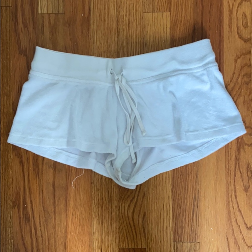women’s white hardtail shorts